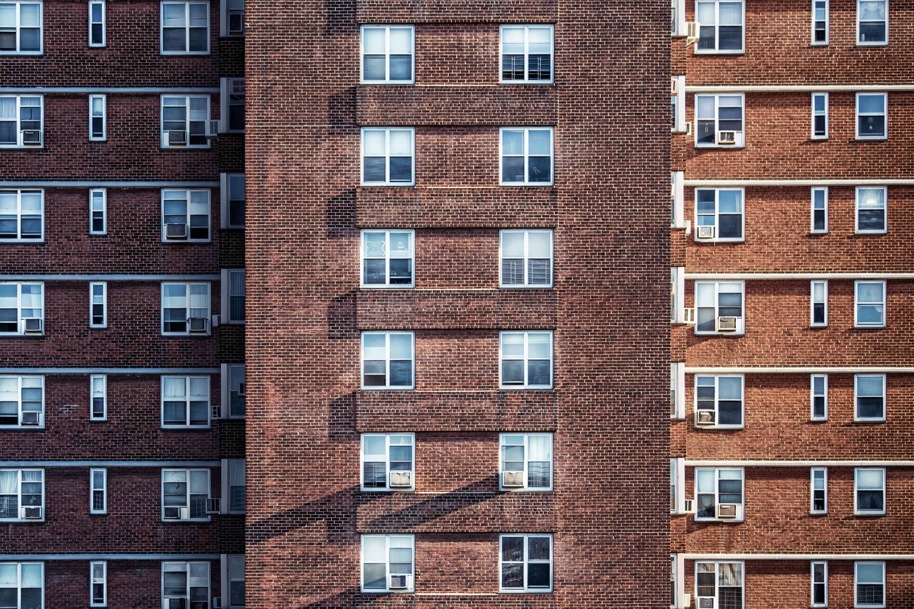 Complex property address data showing inconsistent address formats and structures